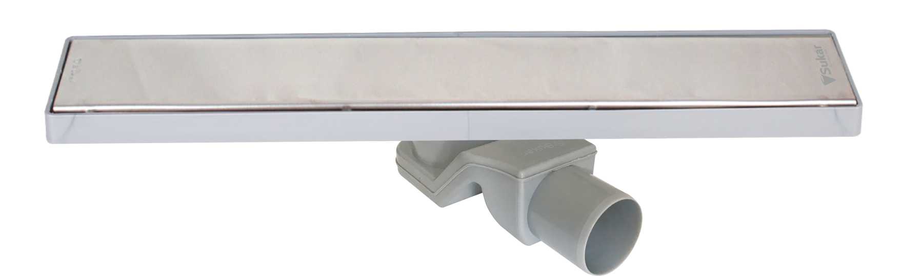SUKAR LİNE 4 E PLAİN IZGARALI KROM DUŞ KANALI 50 CM