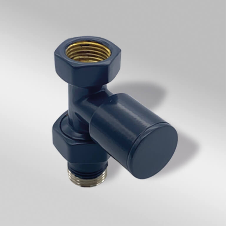 1/2" EDP BOYALI DÜZ RADYATÖR VANASI PLASTİK VOLAN - ANTRASIT